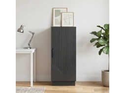 Vidaxl Buffet Preto 33 X 34,5 X 87 Cm Derivados De Madeira