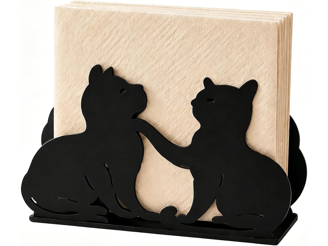 Porta-guardanapos Em Formato De Gato - Organizador De Guardanapos Para Bancada De Cozinha, Porta-guardanapos Decorativo Para Sala De Jantar.