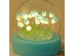 Luz Noite Tulipa Diy Decoração Mobiliário Flor Simulada Cama Presentes para Crianças e Casais RNEMITERY
