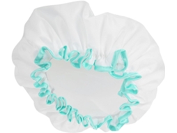 Touca De Banho Impermeável Camada Dupla, Touca De Banho Elástica E Grossa Para Mulheres Meninas, Design Impermeável