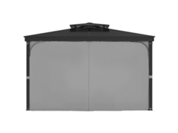 Cortinas Succebuy Para Gazebo Exterior 284 X 284 X 204 Cm Em Poliéster, Cor Cinza