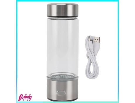 Garrafa de água de hidrogênio DRFEIFY, vidro portátil, ionizador, água, saúde, viagem
