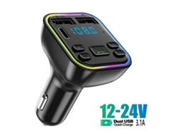 Transmissor Fm Bluetooth Veicular, Usb-c, Carga Rápida