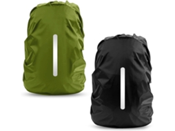 Capa Impermeável Para Mochila, Lurelia, Pacote Com 2, Médio, Vermelho, Nylon, Faixa Refletiva, Fivela Ajustável, Caminhada Viagem