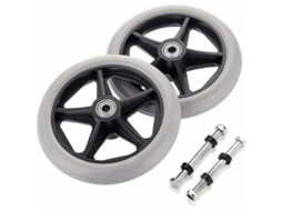 Two 6-inch Wheelchair Front Wheels – Non-slip Replacement Wheels For Walking Aids