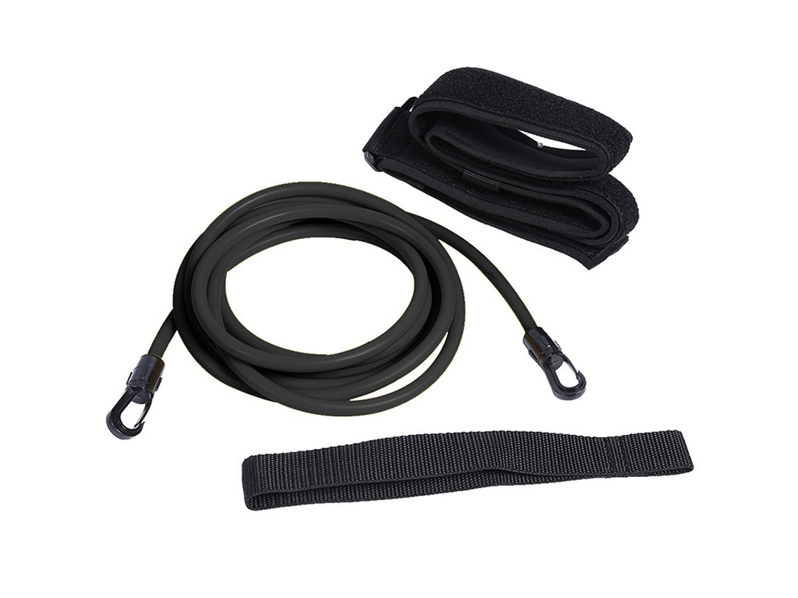 Faixa Elástica De Resistência Para Natação, Com Cinto Tensão Maior Resistência.-aquaforge