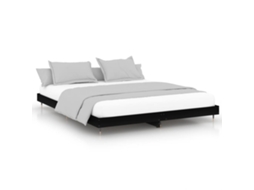 Bed Frame, Bed Frames Vidaxl Preto Madeira Processada (200 X 200 Cm)