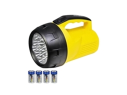Lanterna Equipada Com 16 Potentes Leds E 4 Pilhas Perel. Stelasplen