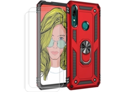 Conjunto de Capas Anel Giratório Graus para Huawei P Smart Z 6.59 HONGWE. Magnética com Anel de Suporte (2un)