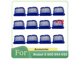 Conjunto De 12 Filtros De Limpeza Para Robôs Aspiradores Da Série 6