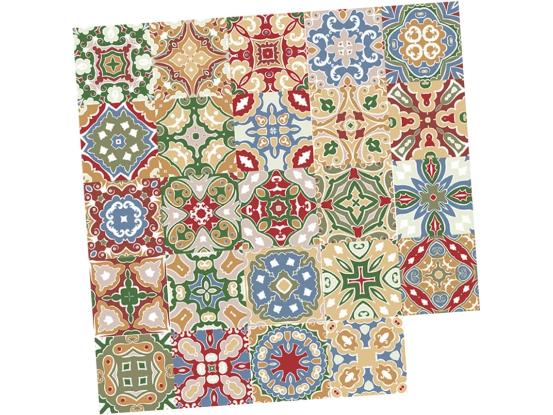 Conjunto De 24 Adesivos Autocolantes Para Azulejos.