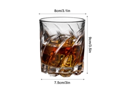 Copo de Whiskey Espiral Giratório LAXISCREED 350ml
