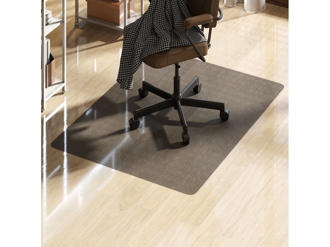 Tapete retangular antiderrapante para cadeira de escritório, 120x90cm preto S/MARCA