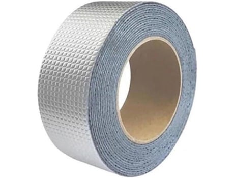 Fita Adesiva Butilo Alumínio Impermeável 5cm×10m Resistente A Temperaturas Sanag