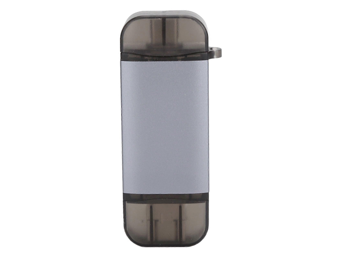 Leitor de Cartão Otg Usb 3.0 Tipo C Sd/tf 6 em 1 com Hub, com 2 Fones de Ouvido TAISHENGDA