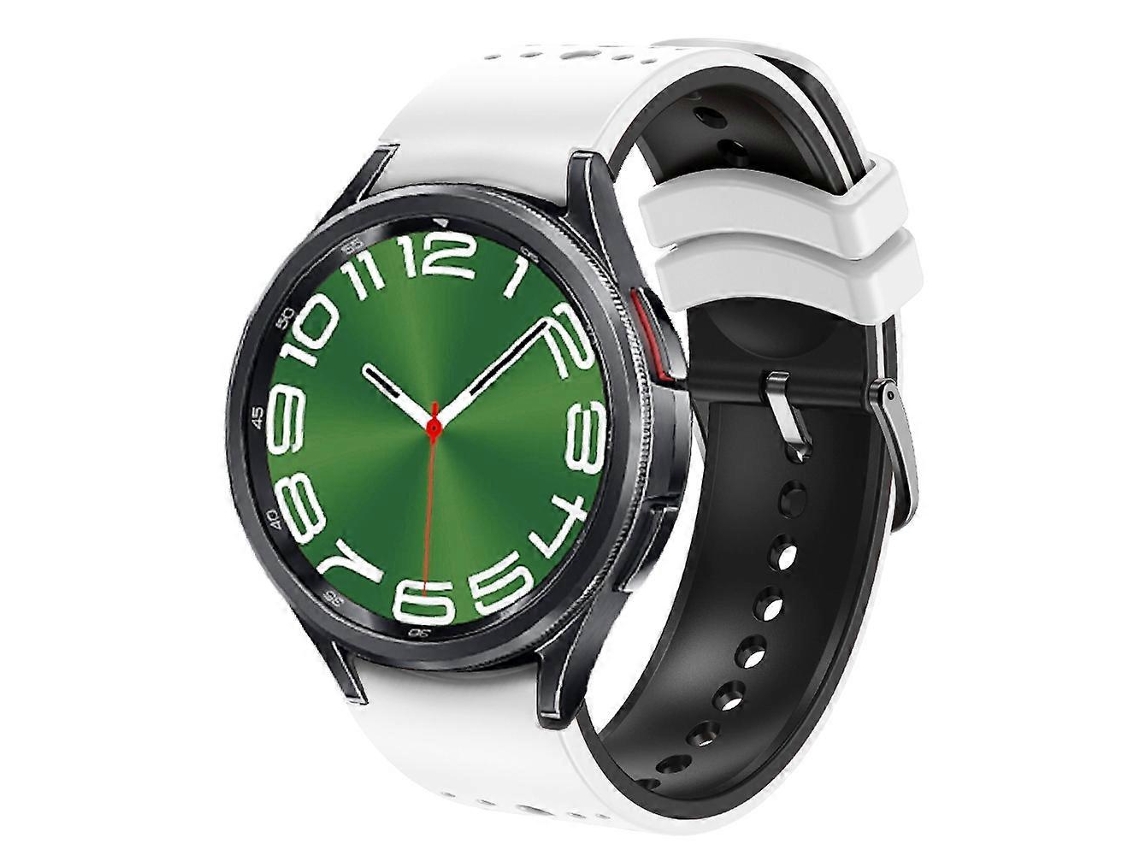 Lurelia Pulseira De Silicone Bicolor, Compatível Com Samsung Galaxy Watch 6