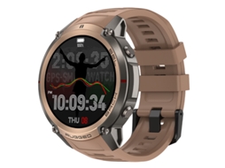 Smartwatch Dm59 Gps Mapas Offline 5 Atm Amoled Tela Para Esportes Ao Ar Livre Marrom