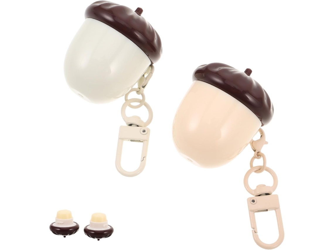 Conjunto De Hidratante Labial De 2 Peças Para Meninos E Meninas, Cor Castanha Não Oleosa