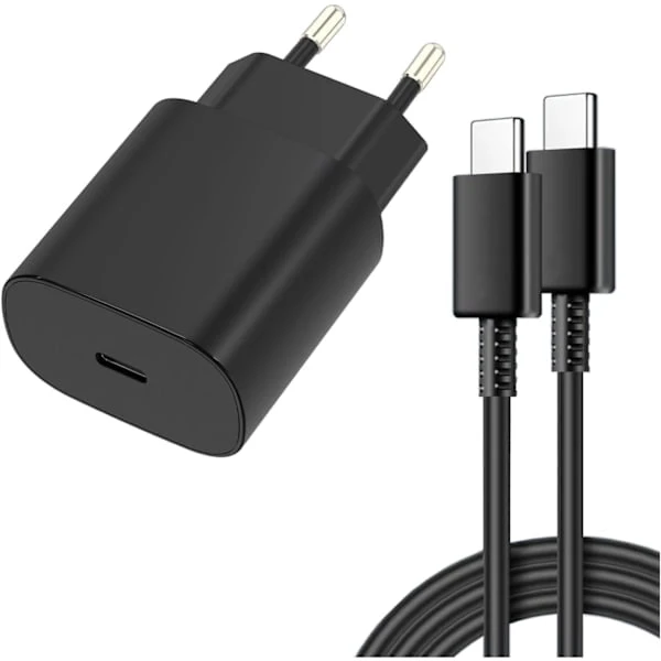 Carregador Rápido, 45w, Com Cabo, Preto, Telemóvel E Tablet