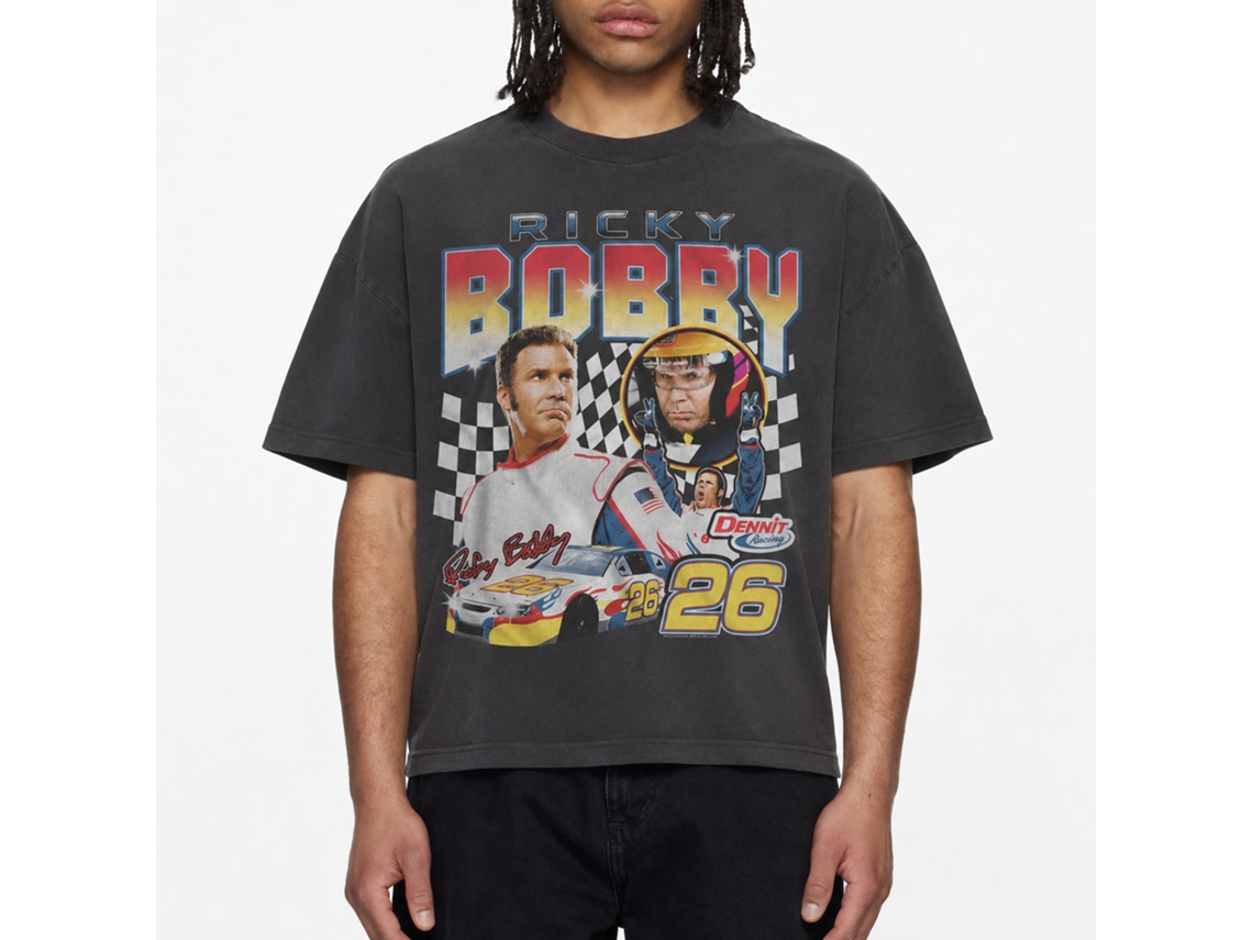 Rockinstone Talladega Nights Three Photo Racing Smoke T-shirt Size:xxl