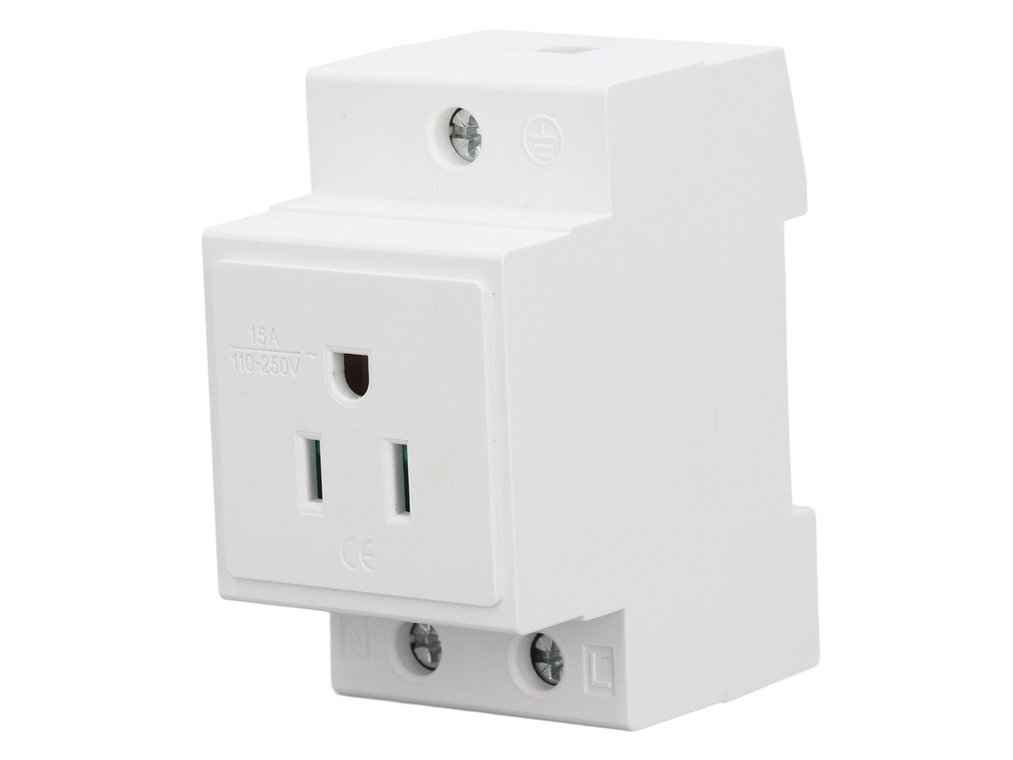 Conector para trilho DIN com contato de aterramento (marca desconhecida)
