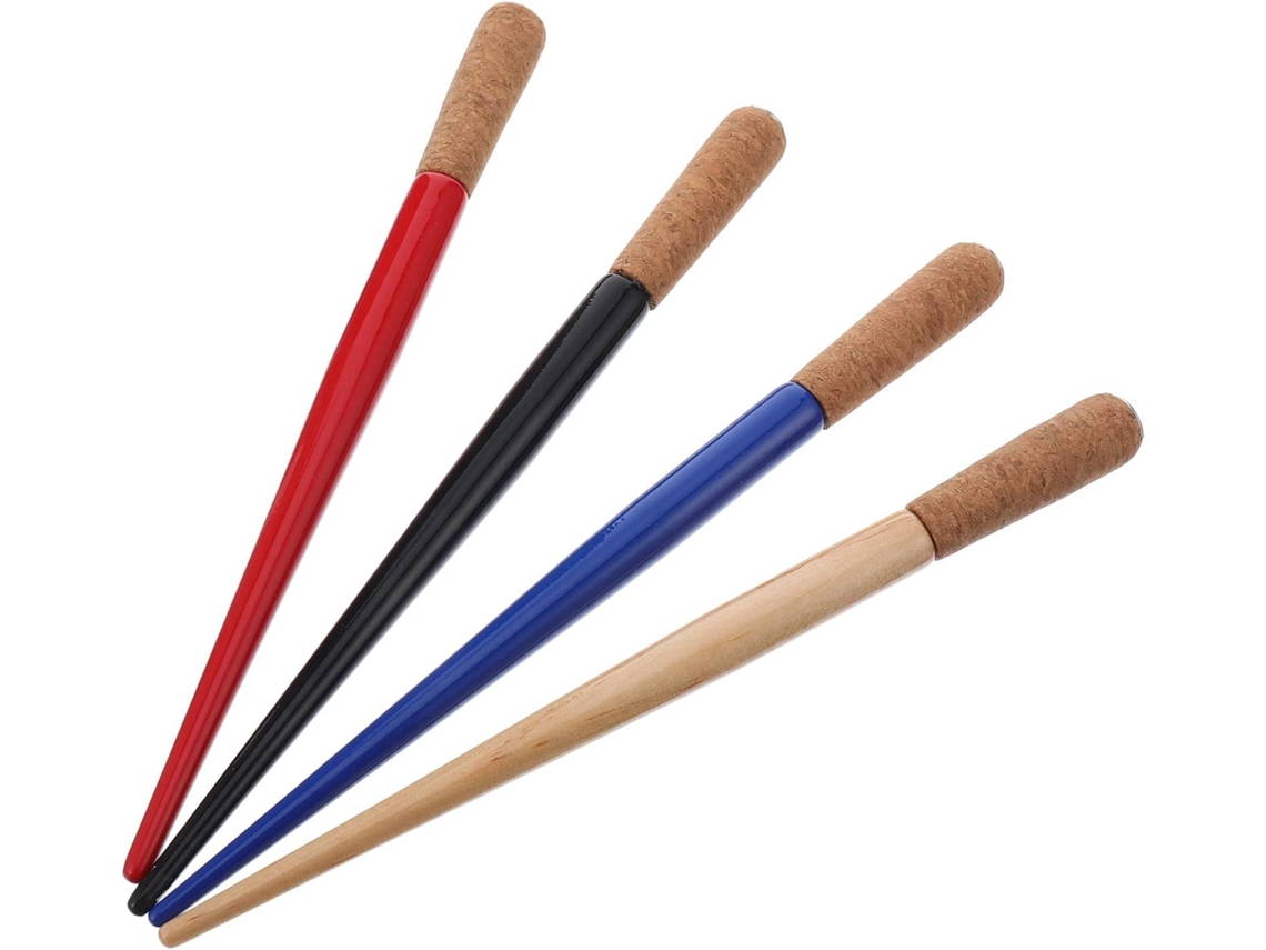 Conjunto de 4 Suportes Madeira para Caneta Tinteiro Amosfun, Práticos e Fáceis Segurar, Ideais Caligrafia Artí