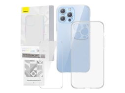 Capa Transparente Baseus Com Vidro Temperado Para Iphone 13 Pro Max Protetora