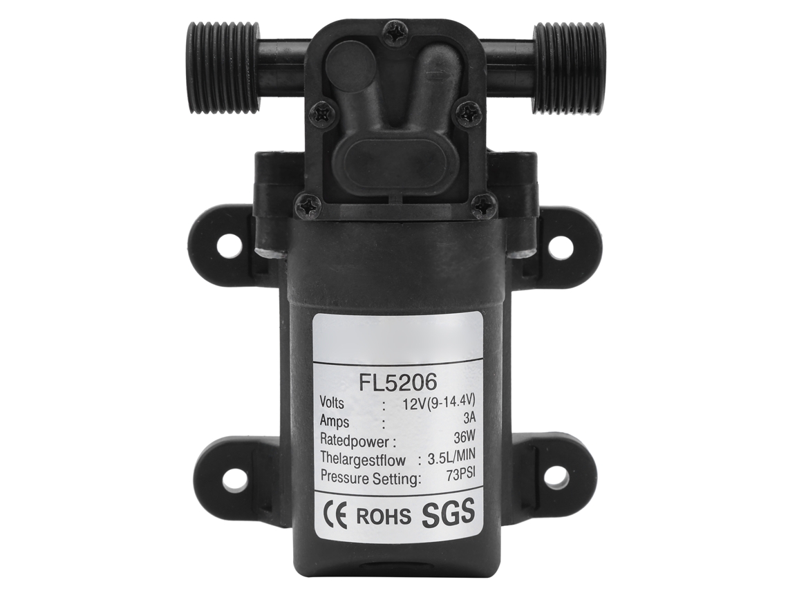 Bomba De Água A Diafragma Elétrica Mini 73psi 3.5l/min 36w Dc 12v G1/2in Para Jardim Rega
