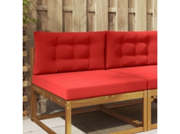Vidaxl Almofada Para Sofá Externo Poliéster Vermelho 80 X 80 Cm