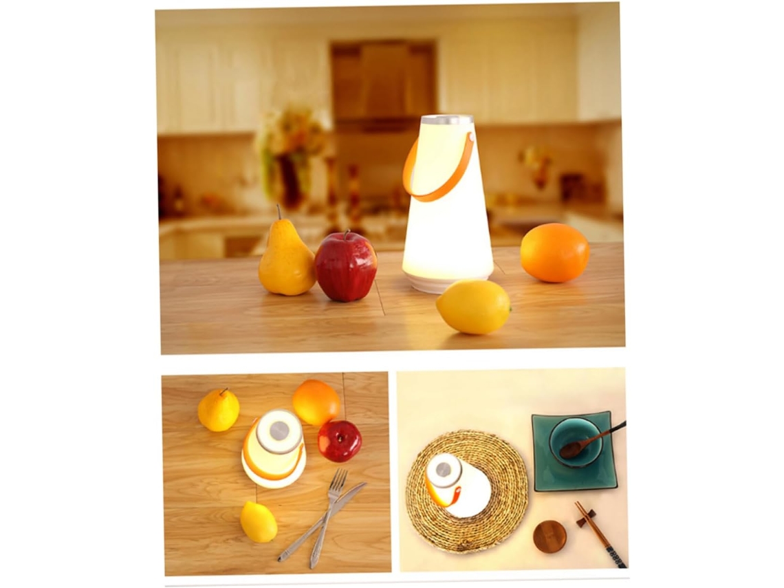 Luminária de Mesa Portátil Recarregável Via Usb e Luz Noturna Led Suave para Pendurar, Ideal para Camping, Escritório e SFUSHOS