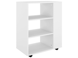 Móbile com Rodas Branco MAISON EXCLUSIVE Derivados Madeira (60x35x75 cm)