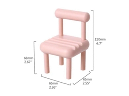 Suporte Para Celular Em Formato De Cadeira Mini Ajustável Para Decoração De Mesa