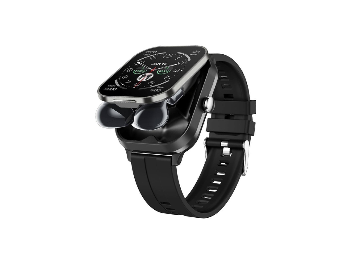 Relógio inteligente Bluetooth D8 Pro 2 em 1 de 2,01 polegadas com pulseira de silicone, suporte para NFC e capa. Ly Ebike