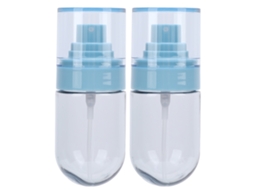 2 Peças Garrafas De Spray De Névoa Fina Vazias Tamanho Viagem 50ml