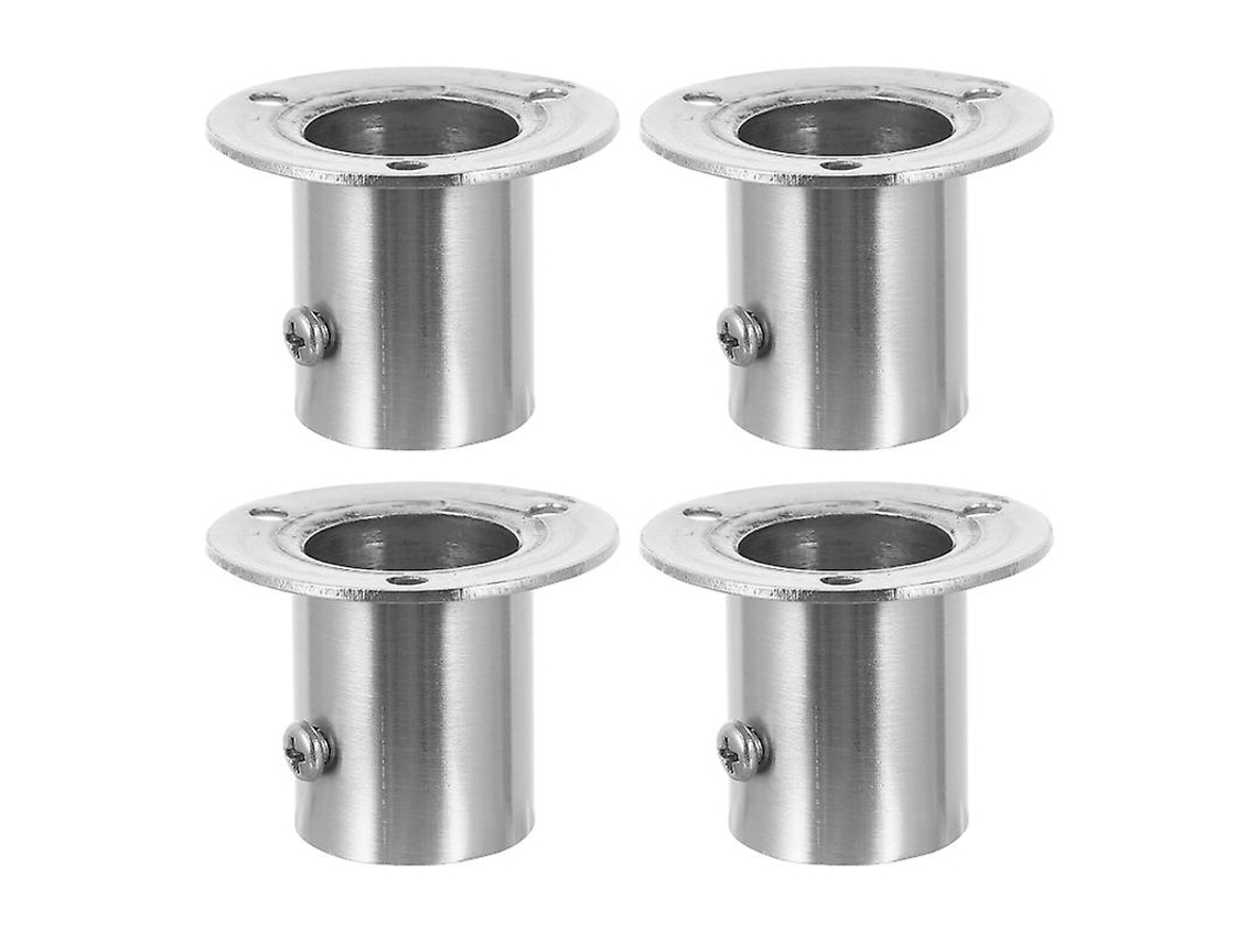 Suporte De Haste De Flange De Guarda-roupa 4 Unidades
