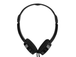 Aetheria fone de Ouvido Estéreo com Microfone Plegável para Crianças, Cabo 3.5mm, Preto