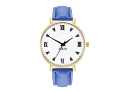 Relógio de quartzo unissex elegante e casual, presente ideal para casais (azul)