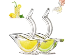 Espremedor De Limão Luxo, De Mesa, Manual, Em Acrílico Transparente
