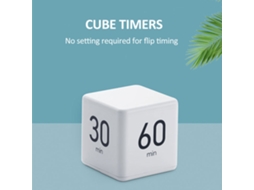 Cronômetro de Cubo com Sensor de Gravidade, Flip Timer 15/20/30/60 Minutos para Estudo, Cozinha, Exercícios, Kids Timer S/MARCA
