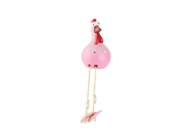 Figura De Galinha Cerâmica Para Decoração De Jardim