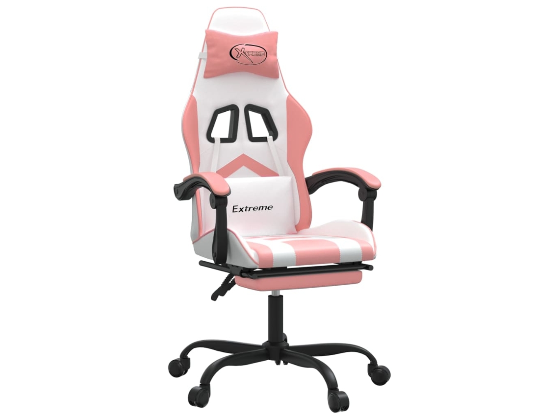 Cadeira de gaming VIDAXL Cor-de-rosa Couro Artificial