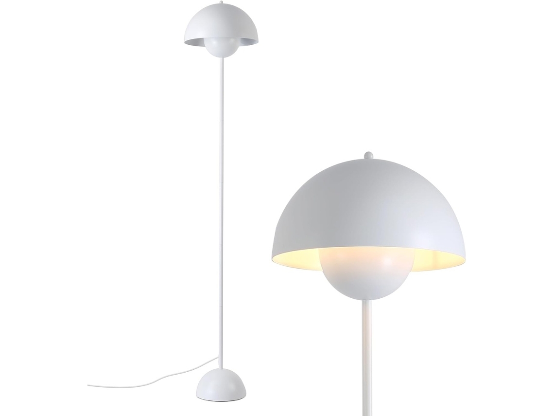 Luminária de chão design nórdico base parabólica soquete E27 sala jantar quartor