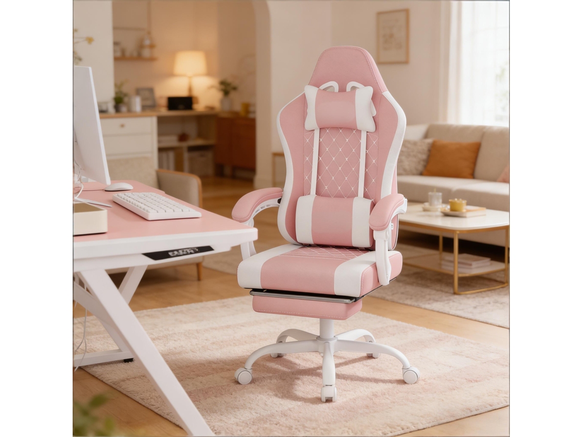 Cadeira De Escritório Giratória Confortável, Cadeira Gamer Ergonômica Com Massagem