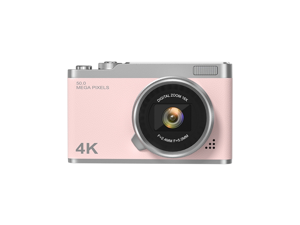 Câmara Digital Tela Hd Flip De 2,4 Polegadas, Foco Automático Af Com Zoom De 16x (rosa) Cuich