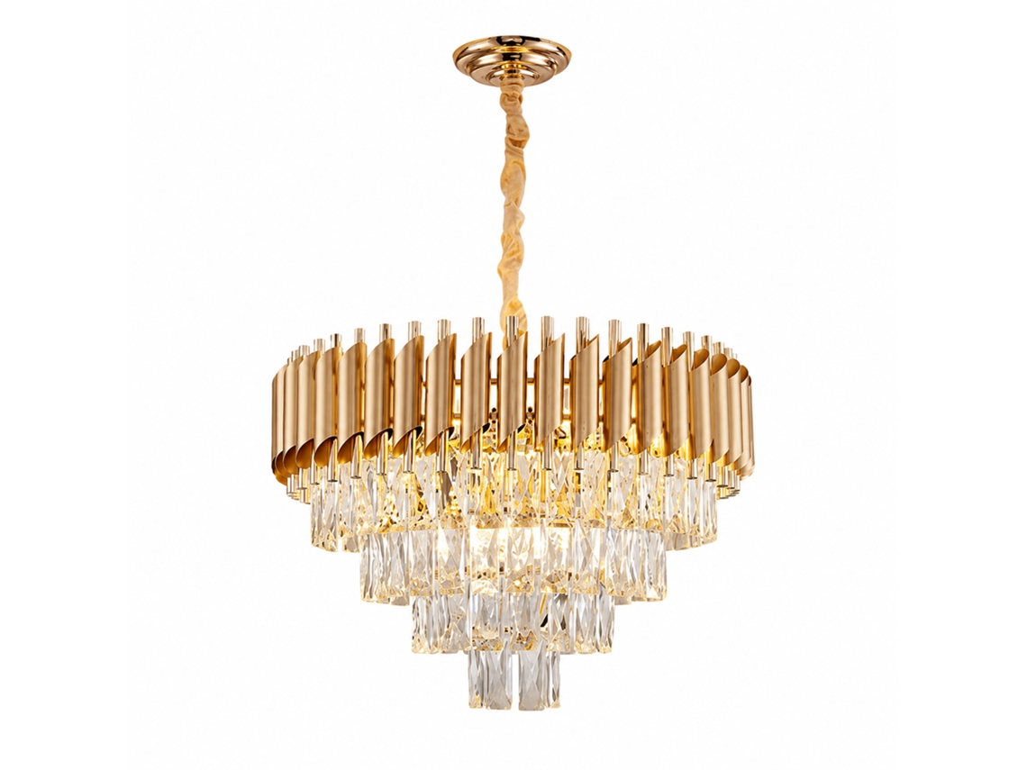 Candeeiro de Teto de Cristal PIBAOGU Asled 423 (dourado)