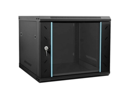 Vidaxl Armário De Rede Com Armazenamento Preto 60 X 60 X 50 Cm Aço