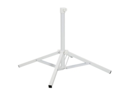 Conjunto 1 Suporte Para Poste De 25-32 Mm Vidaxl Branco Aço (89 X 89 X 59 Cm)