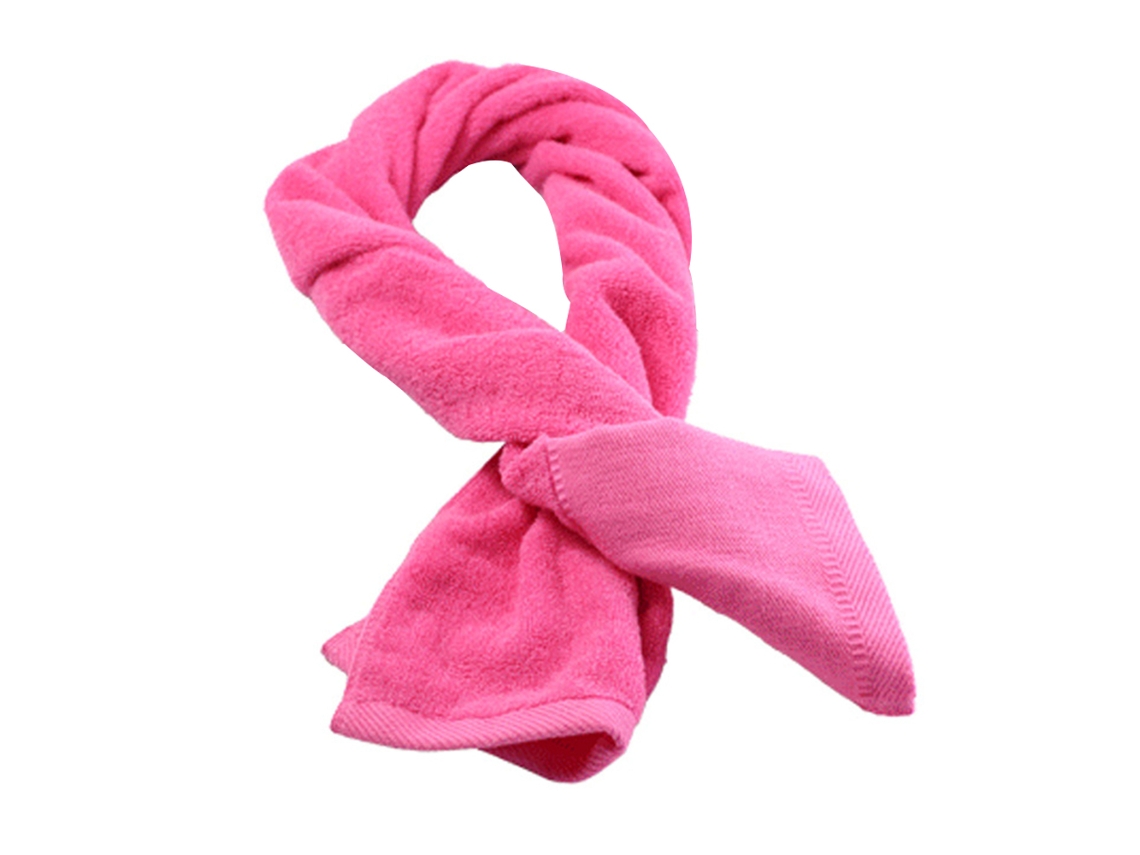 Toalha NEVEANCE Super Absorvente Ecológica Algodão Rosa (110x32cm)