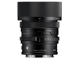 Lente SIGMA 35mm F/2 DG Preta Modelo Contemporâneo Compatível com Montagem L