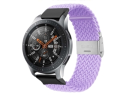 Bracelete Pulseira Entrançada Flexível Para Garmin Fenix 7 Standard Edition Roxo Vledary
